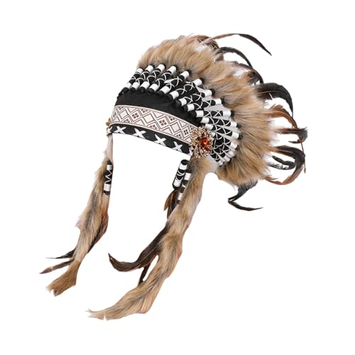 misppro Feder-Kopfschmuck, Kopfschmuck für Erwachsene, Rollenspiele, Party, Urlaub, Geschenk misppro Feder-Kopfschmuck, Kopfschmuck für Erwachsene, Rollenspiele, Party, Urlaub, Geschenk von misppro