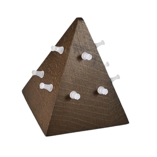 misppro Piercing-Schmuckhalter aus Holz, praktisch, einfach zu verstauen, stilvoller Ohrring-Organizer für Lippen- und Bauchnabelringe, 6,5 x 7,2 cm von misppro