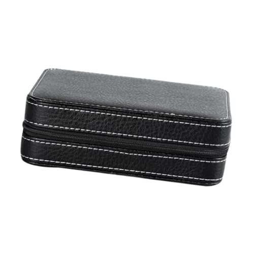 misppro Reise-Schmuck-Organizer, tragbare Schmuckschatulle mit Bolzenplatte für Ohrringe, Ringe, Halsketten, Manschettenknöpfe, Broschen, Uhren, 18 x 14 x 5 cm, Schwarz misppro Reise-Schmuck-Organizer, tragbare Schmuckschatulle mit Bolzenplatte für Ohrringe, Ringe, Halsketten, Manschettenknöpfe, Broschen, Uhren, 18 x 14 x 5 cm, Schwarz von misppro