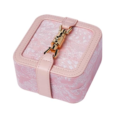 misppro Reise-Schmuckkästchen, Organizer, Aufbewahrungsbox, tragbare Leder-Schmuckschatulle für Ringe, Ohrringe, Halsketten, Armbänder, 10 x 10 x 5 cm misppro Reise-Schmuckkästchen, Organizer, Aufbewahrungsbox, tragbare Leder-Schmuckschatulle für Ringe, Ohrringe, Halsketten, Armbänder, 10 x 10 x 5 cm von misppro