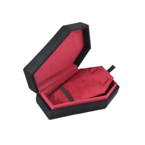 misppro Sarg-Schmuckschatulle, Reiseetui, Samt, Halloween-Dekor, Schmuckschatulle für Ohrringe, Anhänger, Halsketten, Partygeschenke, Hochzeit, schwarze Halskettenbox misppro Sarg-Schmuckschatulle, Reiseetui, Samt, Halloween-Dekor, Schmuckschatulle für Ohrringe, Anhänger, Halsketten, Partygeschenke, Hochzeit, schwarze Halskettenbox von misppro