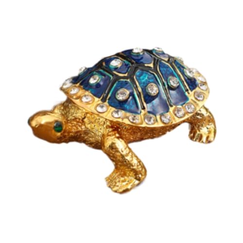 misppro Schildkröten-Schmuckkästchen, Zinklegierung, Schmuckkästchen, Andenken, Geschenk-Etui für Ohrringe, Ringe, Halsketten, Anhänger, 5,5 x 3,5 cm, Blau misppro Schildkröten-Schmuckkästchen, Zinklegierung, Schmuckkästchen, Andenken, Geschenk-Etui für Ohrringe, Ringe, Halsketten, Anhänger, 5,5 x 3,5 cm, Blau von misppro