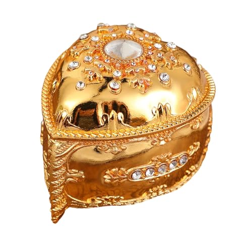 misppro Schmuck-Organizer, Ringbehälter, kleine Größe, Zinklegierung, Schatzbox, Schmuck-Organizer für Geschenk, Anhänger, Damen, Mädchen, Typ 1 von misppro