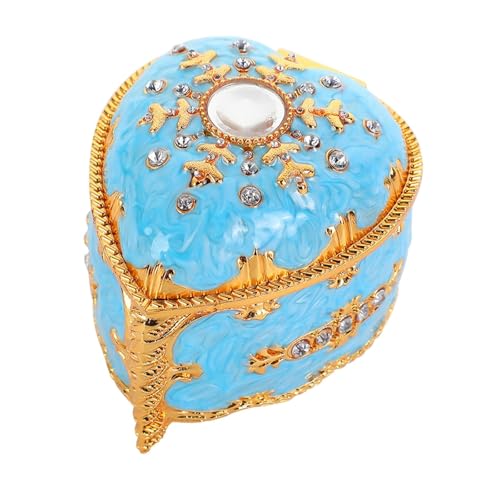 misppro Schmuck-Organizer, Ringbehälter, kleine Größe, Zinklegierung, Schatzbox, Schmuck-Organizer für Geschenk, Anhänger, Damen, Mädchen, Typ 3 von misppro