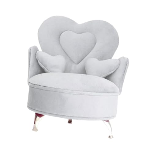 misppro Sofa-Schmuckschatulle für 1/6 Maßstab, Mini-Zubehör, Schmuckkästchen, platzsparender Organizer für Schlafzimmer, Puppenhaus, Wohnzimmer, Weiß misppro Sofa-Schmuckschatulle für 1/6 Maßstab, Mini-Zubehör, Schmuckkästchen, platzsparender Organizer für Schlafzimmer, Puppenhaus, Wohnzimmer, Weiß von misppro