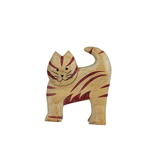 mitienda mit Liebe gemacht Dekofigur Katze stehend aus Holz, Deko Geschenk, Holzfigur im Tierdesign von mitienda mit Liebe gemacht