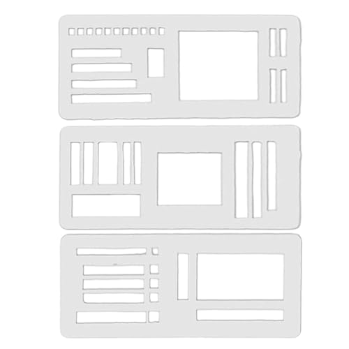 Planner Stencils Set, Scrapbooking Record Templates, Drawing Guides, Pencils Markers, Gel Pens Highlighters, Durable Kit, Creative Tools for Students Kids Teens Adults von mivceklw