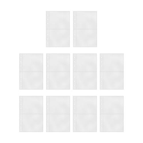 mivceklw A6 Planer Nachfüllblätter - 10 Stück A6 Ringbuch Klare Nachfüllhüllen | Oberlade Schutzfolien für Geldorganisierer Visitenkarten Tracker Haftnotizen Handel Schüler Lehrer mivceklw A6 Planer Nachfüllblätter - 10 Stück A6 Ringbuch Klare Nachfüllhüllen | Oberlade Schutzfolien für Geldorganisierer Visitenkarten Tracker Haftnotizen Handel Schüler Lehrer von mivceklw
