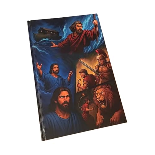 mivceklw Graphic Bible Comic Book, Educational Kids Story Activity, Illustrated Novel Writing Fun Engaging Visual Learning Tool Creative Literacy Practice for Homeschool, Family, Play, Classroom Use von mivceklw
