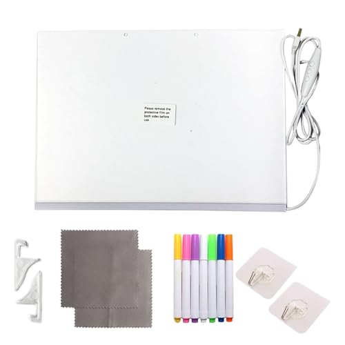 mivceklw Leuchtendes Zeichenbrett für – löschbares Acrylbrett mit Beleuchtung | Acryl-Zeichenwerkzeug mit bunten Stiften für Familie, Büro, Arbeitszimmer, Schlafzimmer, Lehrer, Meetings mivceklw Leuchtendes Zeichenbrett für – löschbares Acrylbrett mit Beleuchtung | Acryl-Zeichenwerkzeug mit bunten Stiften für Familie, Büro, Arbeitszimmer, Schlafzimmer, Lehrer, Meetings von mivceklw