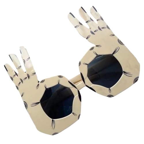 mivceklw Novelty Funny Sunglasses, Weird Costume Eyewear, Ok Hand Gesture Glasses, Lightweight Frame + Eye-Catching Design for Photography, Performances, 5.91x4.72 Inches von mivceklw