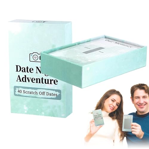 mivceklw Paare, Datum, Nacht, Scratch Off Karten, 40 Adventure Cards, kreatives Date Night Game, lustiges Date Adventure, Aufregende Ideen für Paare, kreatives Date Night Game, 11,5 x 6,5 cm, perfekt mivceklw Paare, Datum, Nacht, Scratch Off Karten, 40 Adventure Cards, kreatives Date Night Game, lustiges Date Adventure, Aufregende Ideen für Paare, kreatives Date Night Game, 11,5 x 6,5 cm, perfekt von mivceklw