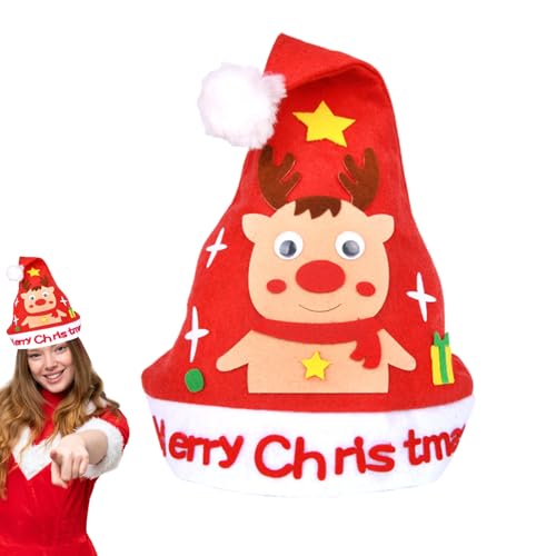 mivceklw Weihnachtshut Bastelset - Kreatives Kunst Weihnachtsmütze Handarbeit Set,Weihnachtsmann Ausstattung Set für Kinder Vorschule Zuhause Ferienaktivitäten Mädchen Kinderzimmer Valentinstag mivceklw Weihnachtshut Bastelset - Kreatives Kunst Weihnachtsmütze Handarbeit Set,Weihnachtsmann Ausstattung Set für Kinder Vorschule Zuhause Ferienaktivitäten Mädchen Kinderzimmer Valentinstag von mivceklw