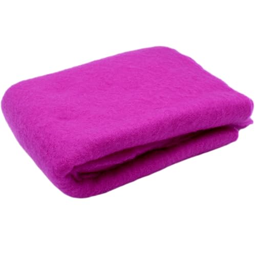 mjolda Vorfilz aus 100% Schurwolle - Farbe: Fuchsie - Merinowolle zum Trockenfilzen und Nassfilzen 50cm x 145cm Nadelvlies Vlies zum filzen mjolda Vorfilz aus 100% Schurwolle - Farbe: Fuchsie - Merinowolle zum Trockenfilzen und Nassfilzen 50cm x 145cm Nadelvlies Vlies zum filzen von mjolda