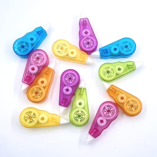 12 Stück Korrekturroller korrekturmaus, Mini Regenbogen-Korrekturroller maus, 6 Farben für die Schule, das Büro, das Home Office 12 Stück Korrekturroller korrekturmaus, Mini Regenbogen-Korrekturroller maus, 6 Farben für die Schule, das Büro, das Home Office von mkemka