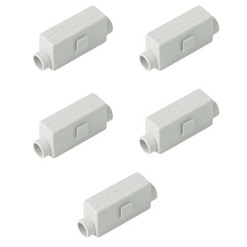 5 Stück Messing Leiter Leiterstoßdrahtklemme Klemmen 1000 V 100 A Stoßdraht-Klemmblock mit ABS-Gehäuse für 2,5 Bis 16 mm² Draht Doppelschrauben Klemmblock für Deckenleuchten, Schalter Amperemeterve von mkemka