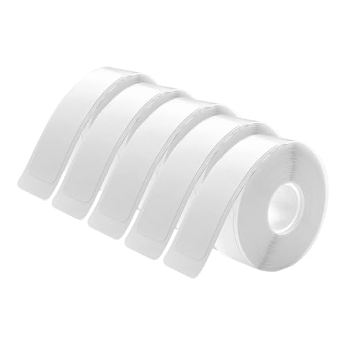 6 Rollen Thermo Etiketten für Phomemo D30-12x40 mm Weiß (160 Blatt/Rolle)-selbstklebend, Thermoetiketten-kompatibel mit Druckern P11/P12/D32/D35/Q30 von mkemka