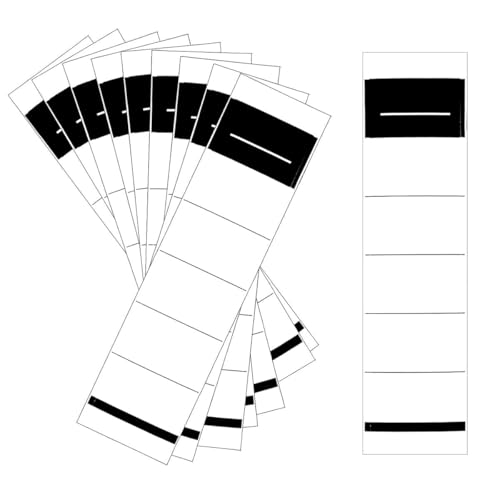 Packung mit 50 weißen selbstklebenden Ordnerrücken-Etiketten 54 x 190 mm Ordnerbreite Ordnerrücken-Aufkleber Währung für Aktenordner Packung mit 50 weißen selbstklebenden Ordnerrücken-Etiketten 54 x 190 mm Ordnerbreite Ordnerrücken-Aufkleber Währung für Aktenordner von mkemka