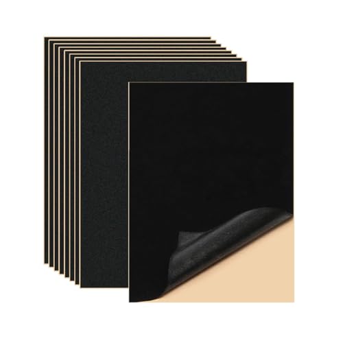 mkemka 10 Stück Schwarzer selbstklebender Samtstoff Schaumgummi Selbstklebende Platten21x 30cm für Kunsthandwerk und Schmuckkästchen Schubladenauskleidung. mkemka 10 Stück Schwarzer selbstklebender Samtstoff Schaumgummi Selbstklebende Platten21x 30cm für Kunsthandwerk und Schmuckkästchen Schubladenauskleidung. von mkemka