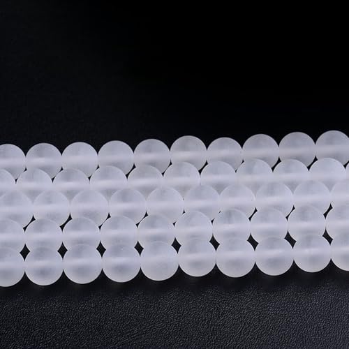 10 mm matte klare Quarz-Kristalle, Perlen, 37 Stück/Strang, Naturstein, lose Perlen für Schmuckherstellung, Armband, Halskette, Zubehör, DIY, 38,1 cm 10 mm matte klare Quarz-Kristalle, Perlen, 37 Stück/Strang, Naturstein, lose Perlen für Schmuckherstellung, Armband, Halskette, Zubehör, DIY, 38,1 cm von mkslksbhnxl