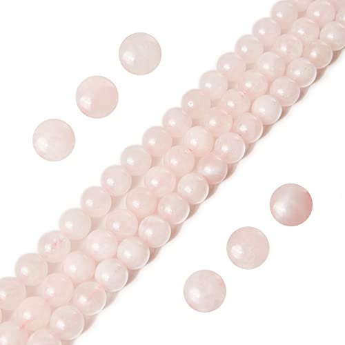 100 Stück 10 mm Rosenquarz-Perlen, natürliche Edelsteine, runde lose Perlen für Schmuckherstellung 100 Stück 10 mm Rosenquarz-Perlen, natürliche Edelsteine, runde lose Perlen für Schmuckherstellung von mkslksbhnxl