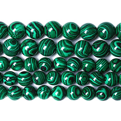 12 mm, 30 Stück, grüne Malachit-Abstandshalter, lose Perlen für Schmuckherstellung, Armband, Halskette, 1 Strang, 38,1 cm 12 mm, 30 Stück, grüne Malachit-Abstandshalter, lose Perlen für Schmuckherstellung, Armband, Halskette, 1 Strang, 38,1 cm von mkslksbhnxl