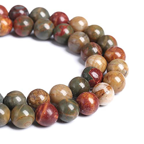 12 mm, 31 Stück Naturstein-Jaspis, lose Perlen für Schmuckherstellung, DIY-Armbänder 12 mm, 31 Stück Naturstein-Jaspis, lose Perlen für Schmuckherstellung, DIY-Armbänder von mkslksbhnxl