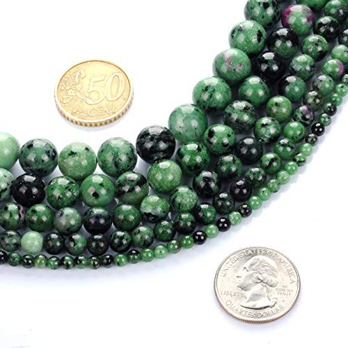 12 mm natürlicher Rubin-Smaragd-Edelstein, rund, lose Perlen, Kristallstein, Armband, Halskette, Zubehör, Basteln für Schmuckherstellung, DIY, 1 Strang, 38,1 cm 12 mm natürlicher Rubin-Smaragd-Edelstein, rund, lose Perlen, Kristallstein, Armband, Halskette, Zubehör, Basteln für Schmuckherstellung, DIY, 1 Strang, 38,1 cm von mkslksbhnxl