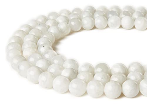 150 Stück 8 mm Mondnatürliche Edelsteine, runde lose Perlen für Schmuckherstellung von mkslksbhnxl
