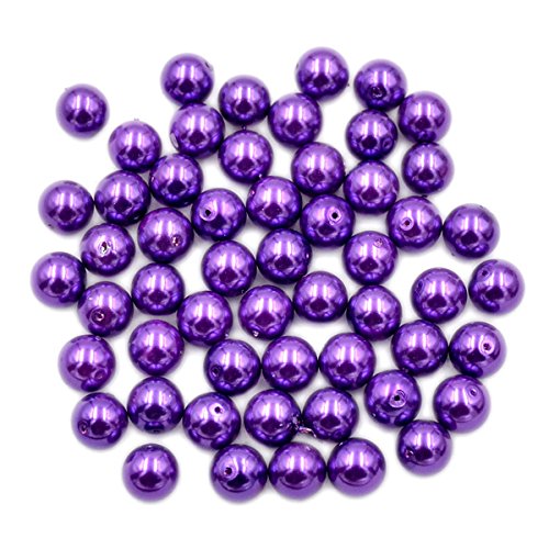 200 Stück 6 mm Lavendel-Glasperlen, glatt, rund, für Halsketten, Armbänder, Ohrringe, Schmuckherstellung, Basteln, Design von mkslksbhnxl