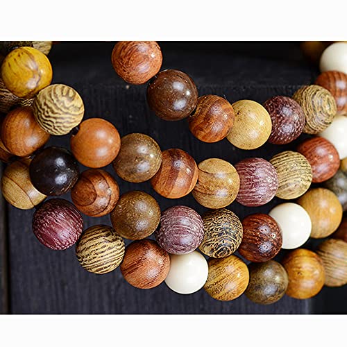 200 Stück 6 mm wunderschöne, natürliche, runde polierte Palisander-Perlen für Schmuckherstellung, DIY, Handarbeit von mkslksbhnxl