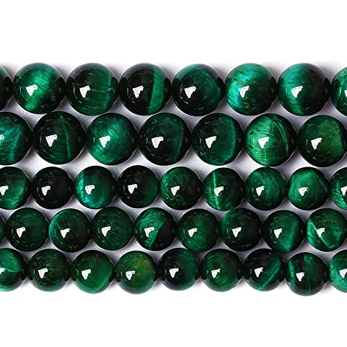 4 mm, 88 Stück natürliche grüne Tigeraugen-Steinperlen, Abstandshalter, runde lose Perlen für Schmuckherstellung, DIY, Armband, Zubehör, Strang, 38,1 cm 4 mm, 88 Stück natürliche grüne Tigeraugen-Steinperlen, Abstandshalter, runde lose Perlen für Schmuckherstellung, DIY, Armband, Zubehör, Strang, 38,1 cm von mkslksbhnxl