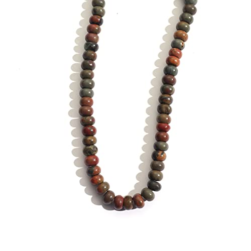 5 x 8 mm natürliche Rondelle-Steinperlen, Picasso-Halbedelsteinperlen, Abakus-Perlen, handgefertigter Edelstein für Schmuckherstellung, DIY-Armband, Halskette von mkslksbhnxl