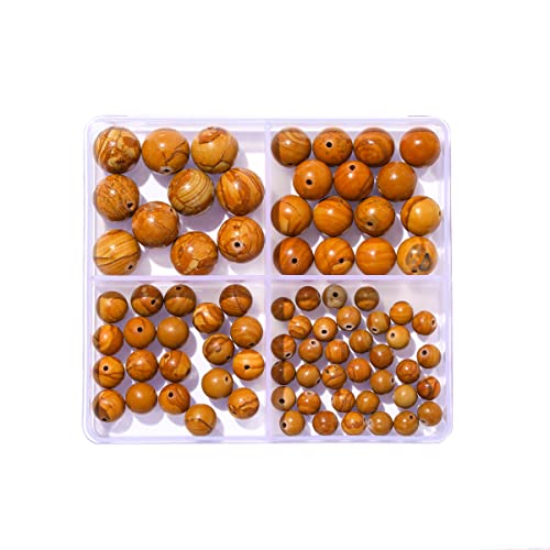 6–12 mm große, natürliche gelbe Holzmaserung, Steinperlen-Set, rund, echter Stein, glatte Perlen, lose Edelsteine, DIY-Perle für Armbänder, Halsketten, Ohrringe, Schmuckherstellung 6–12 mm große, natürliche gelbe Holzmaserung, Steinperlen-Set, rund, echter Stein, glatte Perlen, lose Edelsteine, DIY-Perle für Armbänder, Halsketten, Ohrringe, Schmuckherstellung von mkslksbhnxl