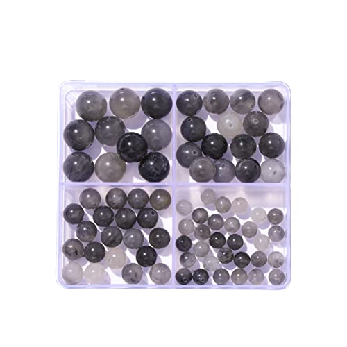6–12 mm natürliche graue Wolkenquarzstein-Perlen-Set, rund, echter Stein, glatte Perlen, lose Edelsteine, DIY-Perle für Armbänder, Halsketten, Ohrringe, Schmuckherstellung 6–12 mm natürliche graue Wolkenquarzstein-Perlen-Set, rund, echter Stein, glatte Perlen, lose Edelsteine, DIY-Perle für Armbänder, Halsketten, Ohrringe, Schmuckherstellung von mkslksbhnxl