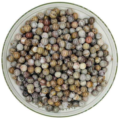 6 mm, 100 Stück natürliche, ungefärbte, rote Achat-Perlen, mexikanische feuergebänderte lose Edelsteine für Schmuckherstellung, Bastelarbeiten, Kristallperlen mit elastischer Kordel 6 mm, 100 Stück natürliche, ungefärbte, rote Achat-Perlen, mexikanische feuergebänderte lose Edelsteine für Schmuckherstellung, Bastelarbeiten, Kristallperlen mit elastischer Kordel von mkslksbhnxl