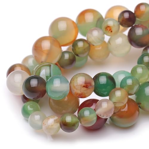 6 mm Natursteinperlen zur Schmuckherstellung, Pfauen-Achat, poliert, glatt, rund, Edelsteinperlen für Armband, Halskette, 38,1 cm 6 mm Natursteinperlen zur Schmuckherstellung, Pfauen-Achat, poliert, glatt, rund, Edelsteinperlen für Armband, Halskette, 38,1 cm von mkslksbhnxl