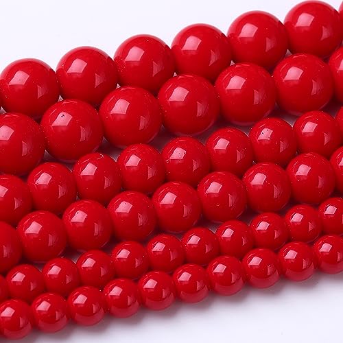 8 mm große, runde lose Glasperlen, natürliche Edelsteinperlen, Kristall-Energie für Schmuckherstellung, DIY, Armband, Halskette von mkslksbhnxl