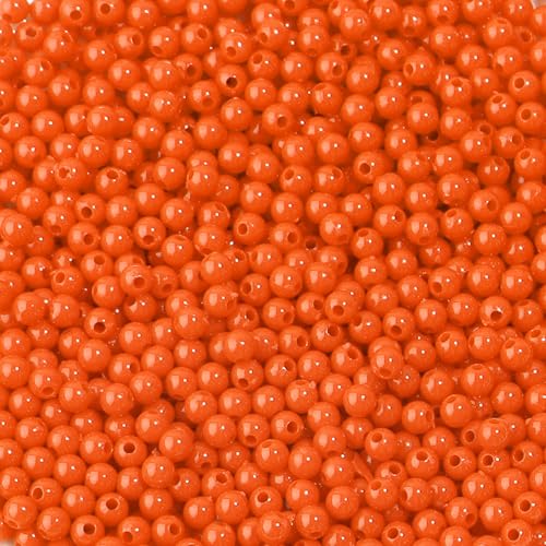 Acrylperlen, Bonbonfarben, 4 mm, kleines, gerades Loch, runde Perlen, DIY, Kleidung, Armband, Anhänger, Zubehör, Orange, Durchmesser ca. 4 mm, Lochdurchmesser ca. 1,2 mm Acrylperlen, Bonbonfarben, 4 mm, kleines, gerades Loch, runde Perlen, DIY, Kleidung, Armband, Anhänger, Zubehör, Orange, Durchmesser ca. 4 mm, Lochdurchmesser ca. 1,2 mm von mkslksbhnxl