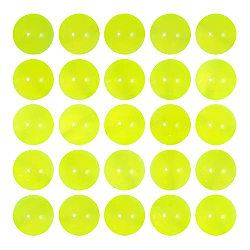 Fluorescein Naturstein-Perlen, rund, lose Chalcedon-Perlen für Schmuckherstellung, DIY, ca. 48 Stück von mkslksbhnxl