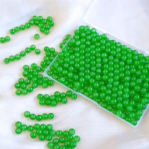 Glasperlen für Barcelet und Schmuckherstellung, 8 mm, Grün, 360 Stück Glasperlen für Barcelet und Schmuckherstellung, 8 mm, Grün, 360 Stück von mkslksbhnxl