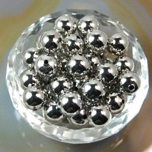 Glatte, runde Metall-Kupfer-Zwischenperlen, 2,4 mm, 3 mm, 5 mm, 6 mm, 8 mm, 10 mm (10 mm, Zinn) von mkslksbhnxl