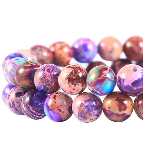 Imperialer Jaspis, poliert, rund, glatt, lose Perlen, 8 mm, ca. 38,1 cm, 1 Strang pro Beutel, für selbstgemachte Armbänder, Halsketten, violetter kaiserlicher Jaspis Imperialer Jaspis, poliert, rund, glatt, lose Perlen, 8 mm, ca. 38,1 cm, 1 Strang pro Beutel, für selbstgemachte Armbänder, Halsketten, violetter kaiserlicher Jaspis von mkslksbhnxl