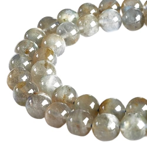 Labradorit-Perlen, 6 mm, natürliche Edelsteine, lose Perlen zum Basteln und zur Schmuckherstellung, 100 Stück Labradorit-Perlen, 6 mm, natürliche Edelsteine, lose Perlen zum Basteln und zur Schmuckherstellung, 100 Stück von mkslksbhnxl