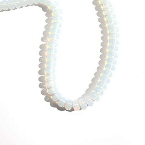 Natürliche Rondelle-Steinperlen, Opal, Halbedelstein, Abakus-Perlen, handgefertigt, Edelstein für Schmuckherstellung, Armband, Halskette, 5 x 8 mm Natürliche Rondelle-Steinperlen, Opal, Halbedelstein, Abakus-Perlen, handgefertigt, Edelstein für Schmuckherstellung, Armband, Halskette, 5 x 8 mm von mkslksbhnxl