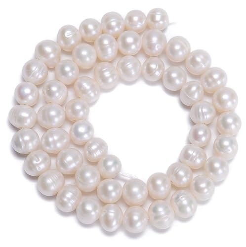 Natürliche Süßwasserperlen, rund, 4 mm, 6 mm, 8 mm, 9 mm, 10 mm, 11 mm, 12 mm (7–8 mm) von mkslksbhnxl
