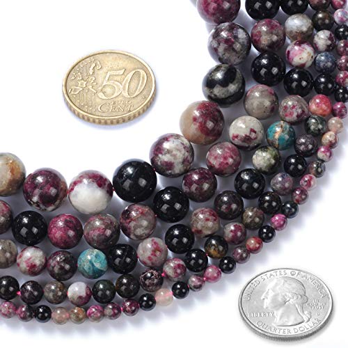 Natürlicher bunter Turmalin-AB-Edelstein, rund, lose Perlen, Kristallstein, Armband, Halskette, Zubehör, Basteln für Schmuckherstellung, DIY, 1 Strang, 38,1 cm, 4 mm Natürlicher bunter Turmalin-AB-Edelstein, rund, lose Perlen, Kristallstein, Armband, Halskette, Zubehör, Basteln für Schmuckherstellung, DIY, 1 Strang, 38,1 cm, 4 mm von mkslksbhnxl