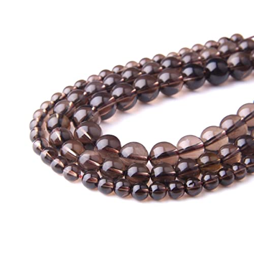 Naturstein, 8 mm, Rauchquarz, glatt, rund, lose Perlen, Energie-Edelstein, DIY, für Schmuckherstellung, Armband, Halskette, 1 Strang, 38,1 cm Naturstein, 8 mm, Rauchquarz, glatt, rund, lose Perlen, Energie-Edelstein, DIY, für Schmuckherstellung, Armband, Halskette, 1 Strang, 38,1 cm von mkslksbhnxl