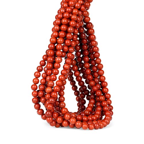Rote Jaspis-Perlen, 8 mm, Kristallperlen, 100 Stück, Natursteinperlen, runde, lose Edelsteinperlen für Armbandperlen zur Schmuckherstellung von mkslksbhnxl
