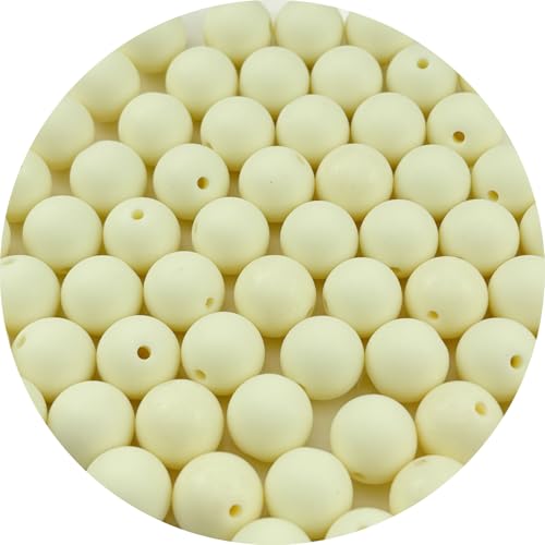 Runde Acrylperlen, 8 mm, Bonbonfarben, mattiert, rund, lose Perlen für Bastelarbeiten, Schmuckherstellung, Halsketten, Armbänder, Ohrringe, Dekoration, cremefarben, 300 Stück Runde Acrylperlen, 8 mm, Bonbonfarben, mattiert, rund, lose Perlen für Bastelarbeiten, Schmuckherstellung, Halsketten, Armbänder, Ohrringe, Dekoration, cremefarben, 300 Stück von mkslksbhnxl